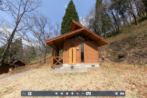 市房山キャンプ場バンガロー(定員5名)の写真の画像（別ウインドウで開きます）