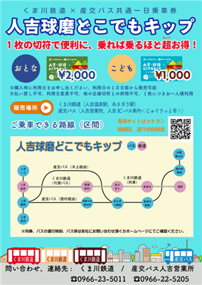 人吉球磨どこでもキップチラシ