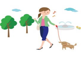犬の散歩